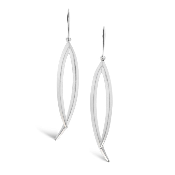 Armis silver  long drop earrings
