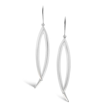 Armis silver  long drop earrings