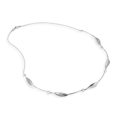Collette Waudby Len-s Mavilo Twist Leaf Pendant Silver