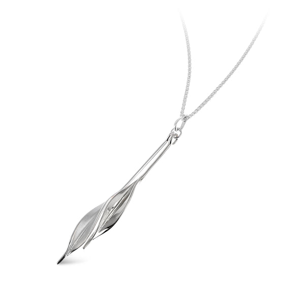 CLP Mavilo Double Long Slim Leaf Pendant Collette Waudby