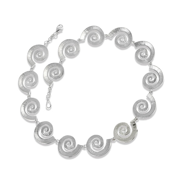 CVN Dreki Sea Wave Necklace Silver