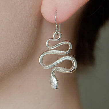 Eternal Serpent Drop Earrings