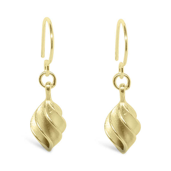 GD1 Verso Small Drop Earrings Yellow Gold