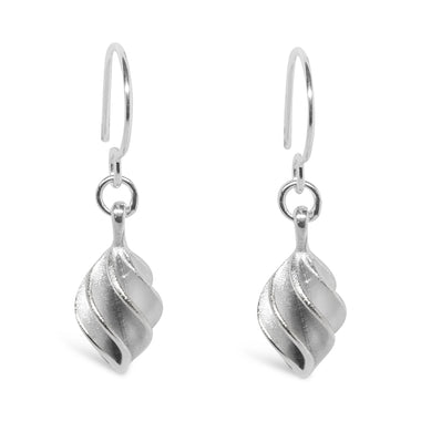 GD1 Verso Small Drop Earrings Silver