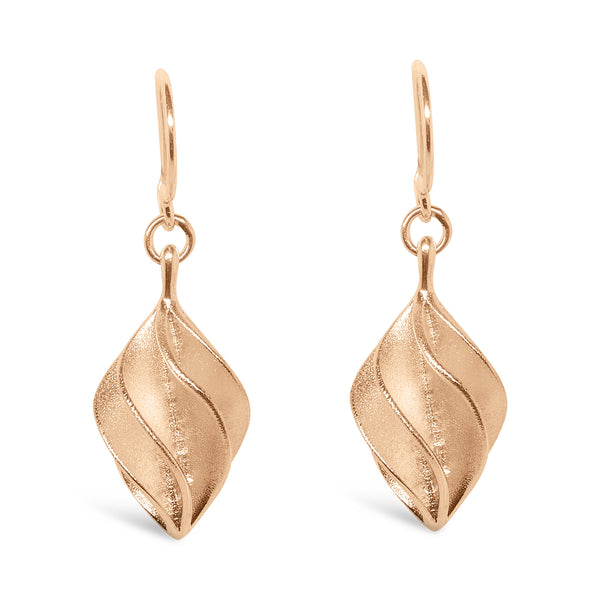 GD2 Verso Medium Drop Earrings Rose Gold