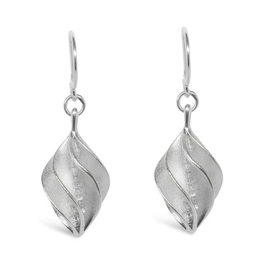 GD2 Verso Medium Drop Earrings Silver