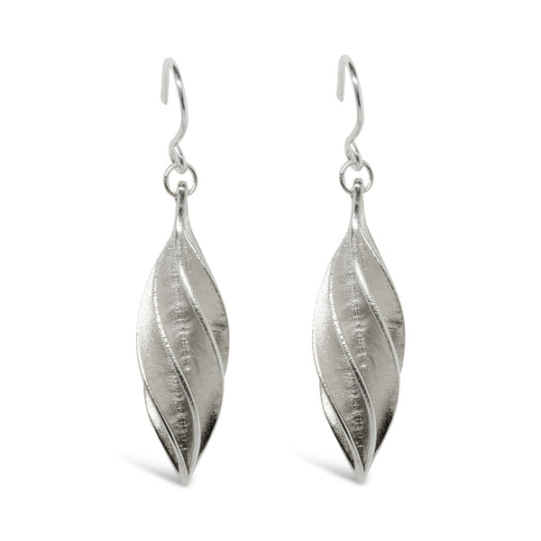 GD4 Verso Long Single Earrings Silver