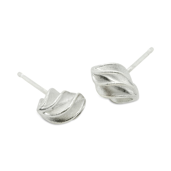 GS Verso Stud Earrings Silver