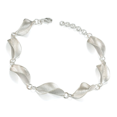 LB Mavilo Twisted Leaf Bracelet Silver