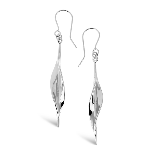 Mavilo Slim Leaf Earrings - Short