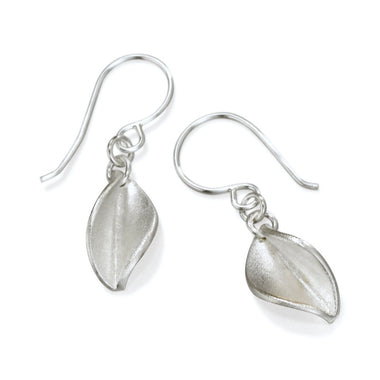 LSD2 Mavilo Small Leaf Drop Earrings Silver