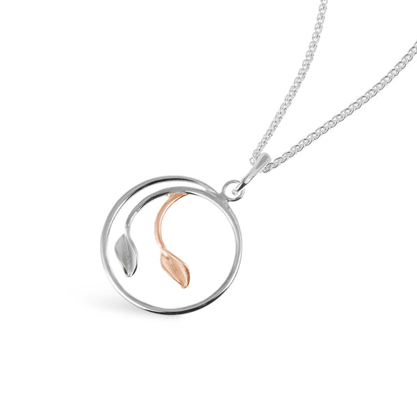 Mavilo Circular Leaf Pendant
