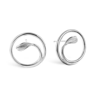 TTS-S Mavilo Silver Round Circle Studs