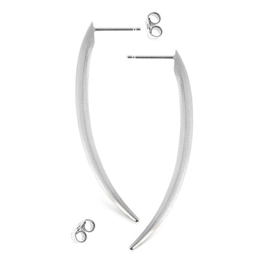 SILVER SPEAR SLEEK SIMPLE STUDS PS2
